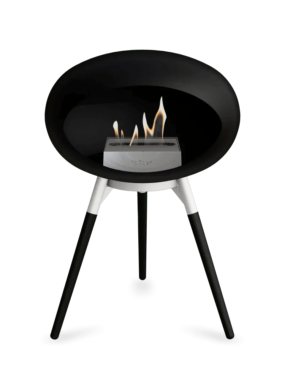 Le Feu - Dome Black Ground Wood Low - Fireplace - Viva Alfresco