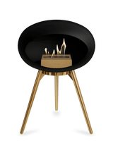 Le Feu - Dome Black Ground Wood Low - Fireplace - Viva Alfresco