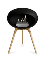 Le Feu - Dome Black Ground Wood Low - Fireplace - Viva Alfresco