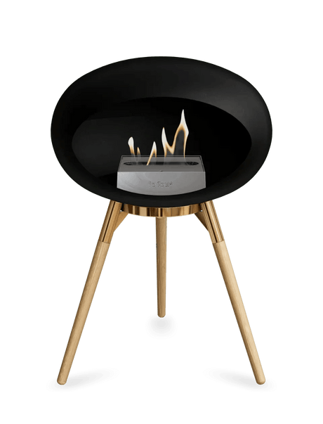 Le Feu - Dome Black Ground Wood Low - Fireplace - Viva Alfresco