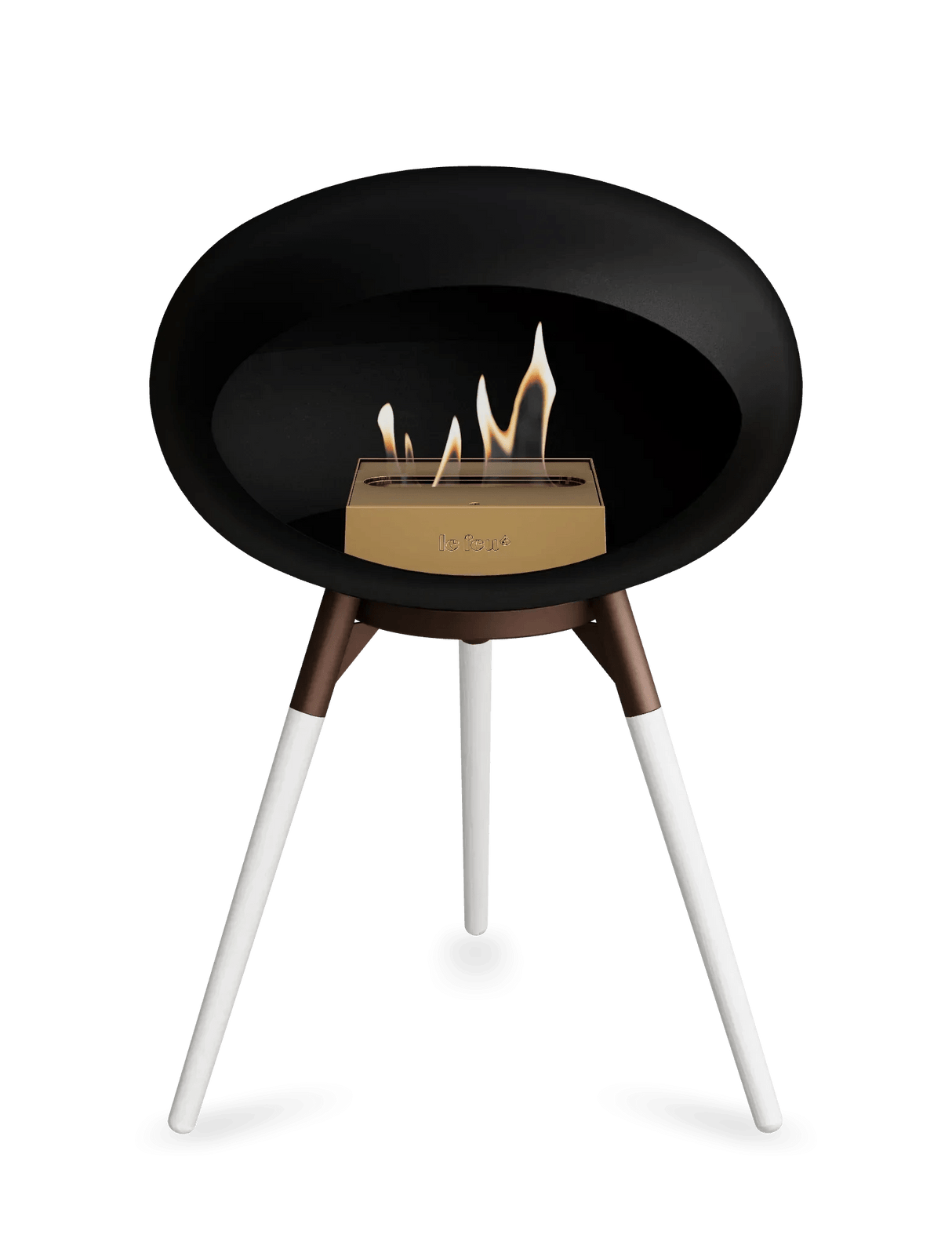 Le Feu - Dome Black Ground Wood Low - Fireplace - Viva Alfresco