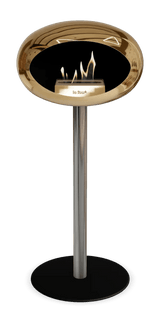 Le Feu - Dome Chromed Rose Gold Ground Steel High Pole - Fireplace - Viva Alfresco