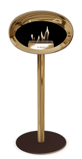 Le Feu - Dome Chromed Rose Gold Ground Steel High Pole - Fireplace - Viva Alfresco