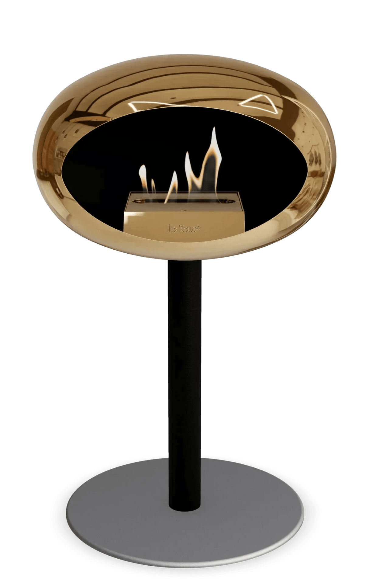 Le Feu - Dome Chromed Rose Gold Ground Steel Low Pole - Fireplace - Viva Alfresco