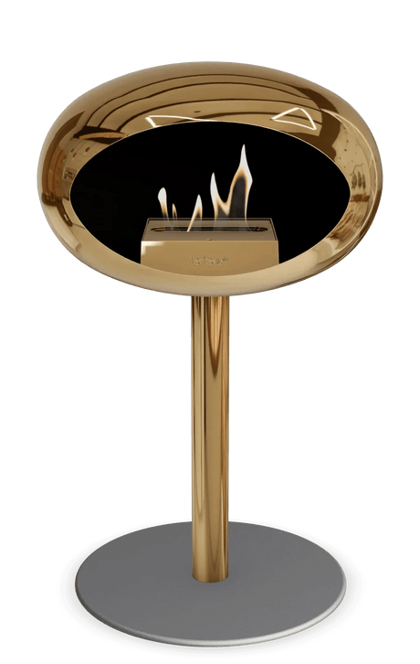 Le Feu - Dome Chromed Rose Gold Ground Steel Low Pole - Fireplace - Viva Alfresco