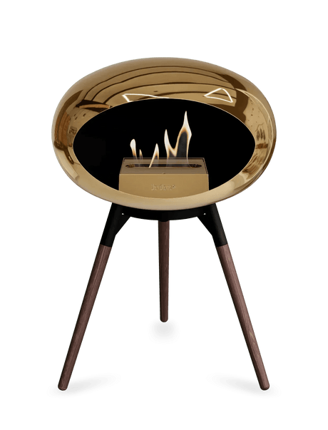 Le Feu - Dome Chromed Rose Gold Ground Wood Low - Fireplace - Viva Alfresco