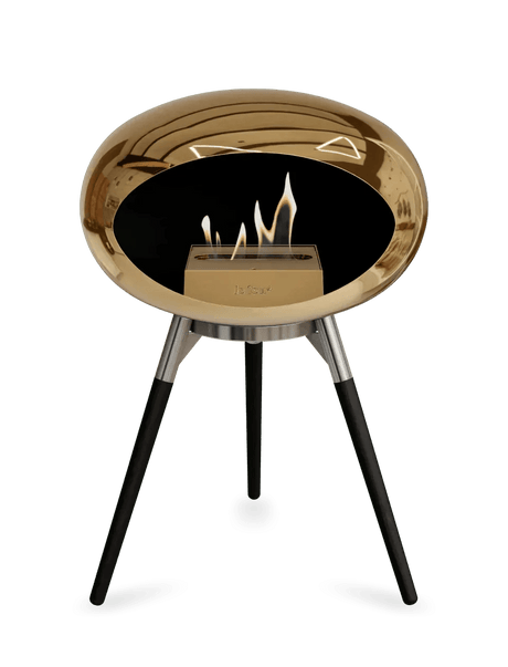 Le Feu - Dome Chromed Rose Gold Ground Wood Low - Fireplace - Viva Alfresco