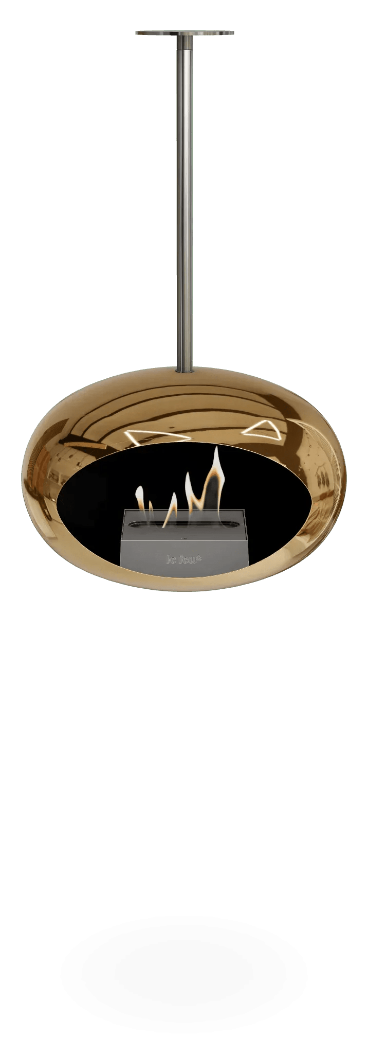 Le Feu - Dome Chromed Rose Gold Sky Indoor/Outdoor - Fireplace - Viva Alfresco