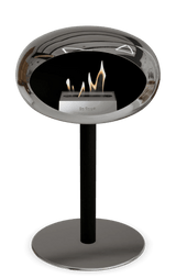 Le Feu - Dome Chromed Silver Ground Steel Low Pole - Fireplace - Viva Alfresco