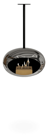 Le Feu - Dome Chromed Silver Sky Indoor/Outdoor - Fireplace - Viva Alfresco