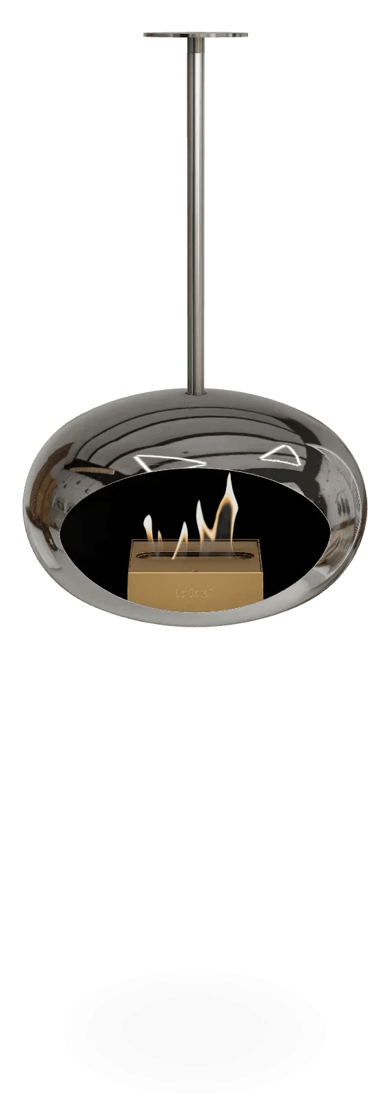 Le Feu - Dome Chromed Silver Sky Indoor/Outdoor - Fireplace - Viva Alfresco