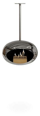 Le Feu - Dome Chromed Silver Sky Indoor/Outdoor - Fireplace - Viva Alfresco