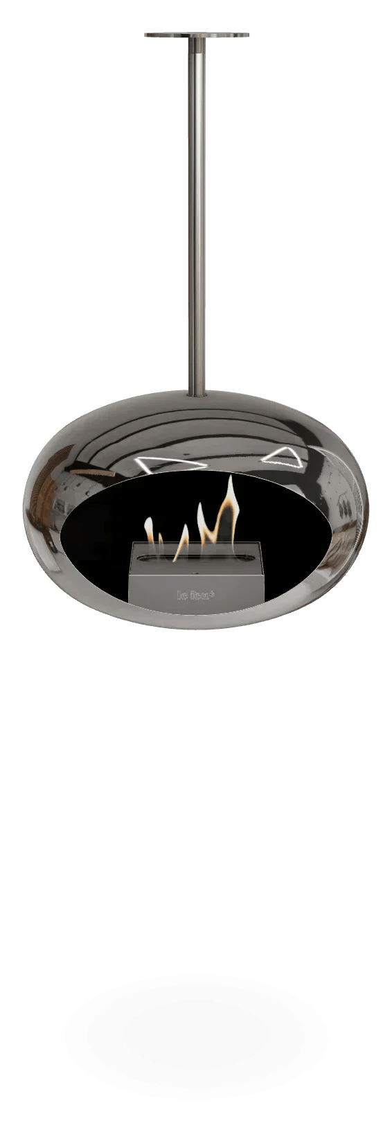 Le Feu - Dome Chromed Silver Sky Indoor/Outdoor - Fireplace - Viva Alfresco