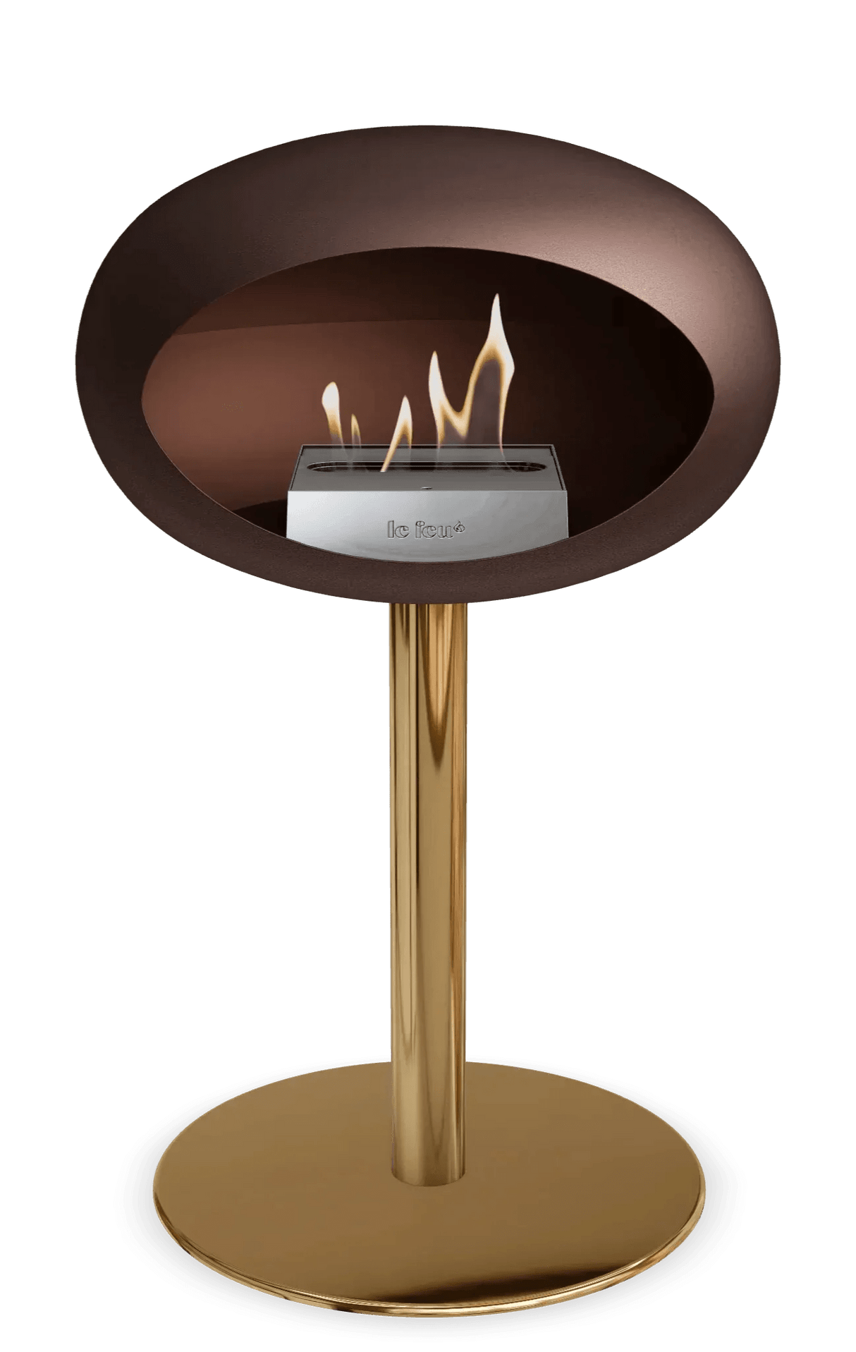 Le Feu - Dome Mocca Ground Steel Low Pole - Fireplace - Viva Alfresco