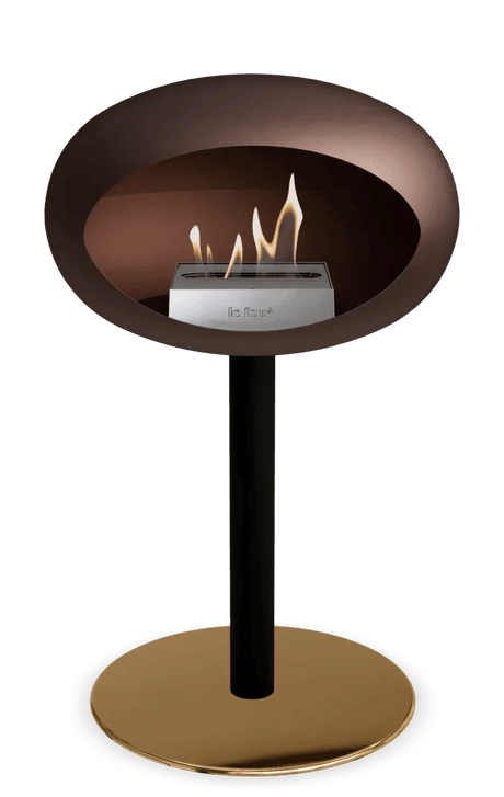 Le Feu - Dome Mocca Ground Steel Low Pole - Fireplace - Viva Alfresco