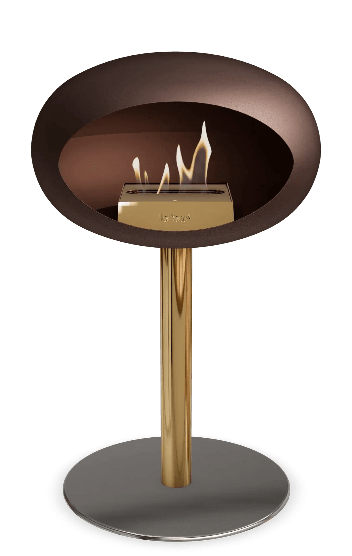 Le Feu - Dome Mocca Ground Steel Low Pole - Fireplace - Viva Alfresco