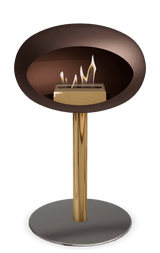 Le Feu - Dome Mocca Ground Steel Low Pole - Fireplace - Viva Alfresco