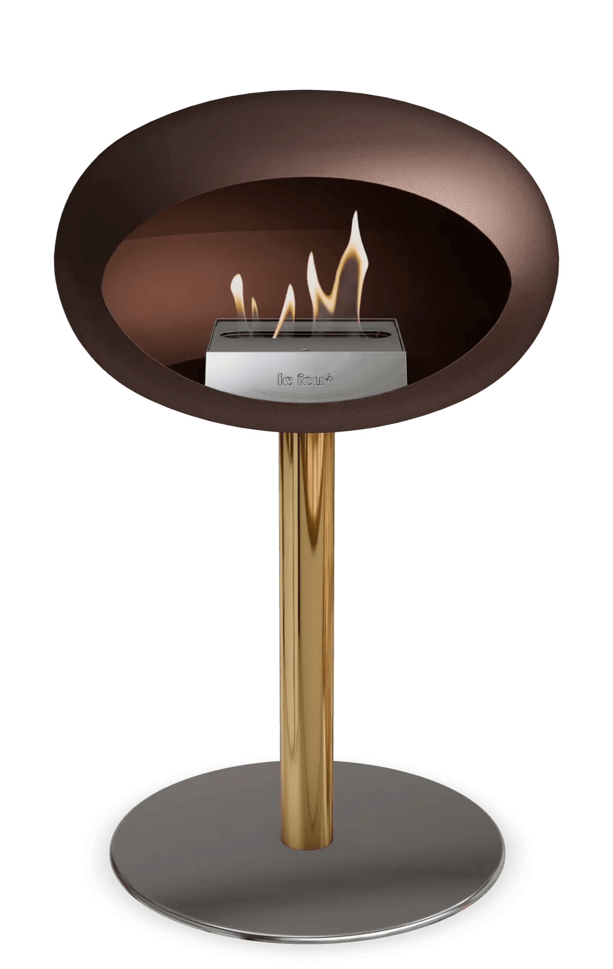 Le Feu - Dome Mocca Ground Steel Low Pole - Fireplace - Viva Alfresco