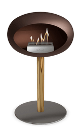 Le Feu - Dome Mocca Ground Steel Low Pole - Fireplace - Viva Alfresco