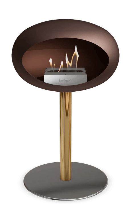 Le Feu - Dome Mocca Ground Steel Low Pole - Fireplace - Viva Alfresco