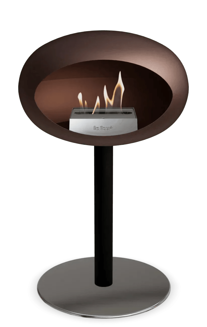 Le Feu - Dome Mocca Ground Steel Low Pole - Fireplace - Viva Alfresco