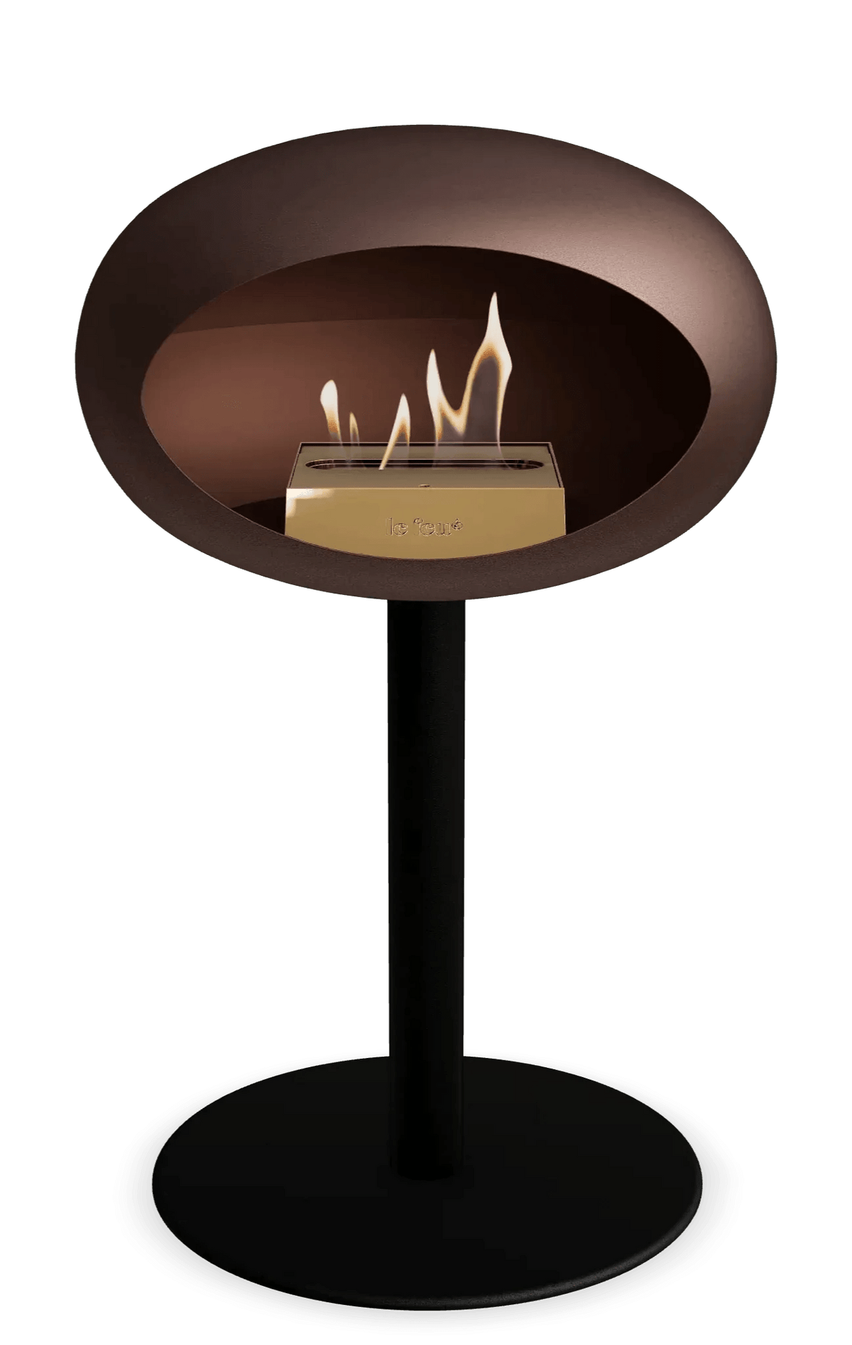 Le Feu - Dome Mocca Ground Steel Low Pole - Fireplace - Viva Alfresco