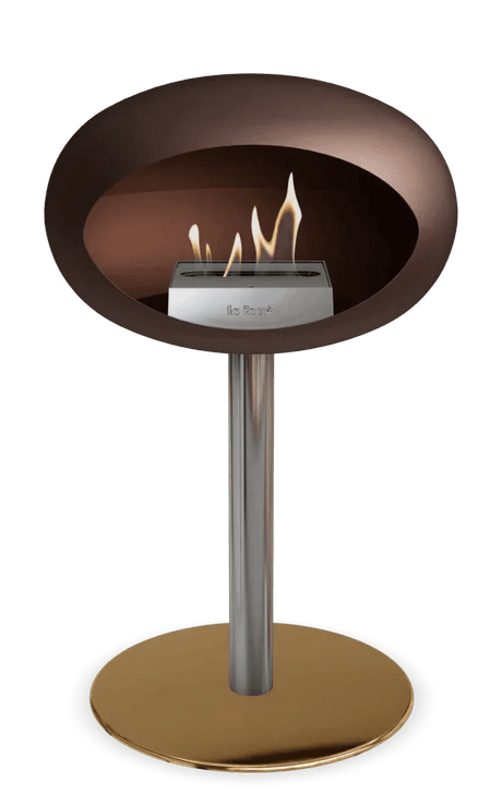 Le Feu - Dome Mocca Ground Steel Low Pole - Fireplace - Viva Alfresco