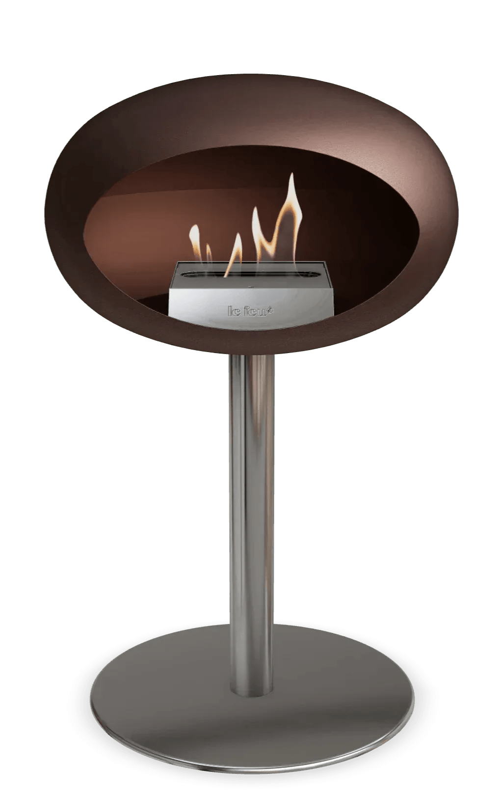 Le Feu - Dome Mocca Ground Steel Low Pole - Fireplace - Viva Alfresco