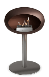 Le Feu - Dome Mocca Ground Steel Low Pole - Fireplace - Viva Alfresco