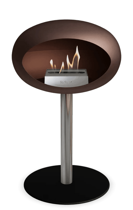 Le Feu - Dome Mocca Ground Steel Low Pole - Fireplace - Viva Alfresco