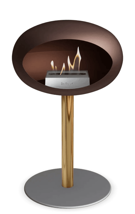 Le Feu - Dome Mocca Ground Steel Low Pole - Fireplace - Viva Alfresco