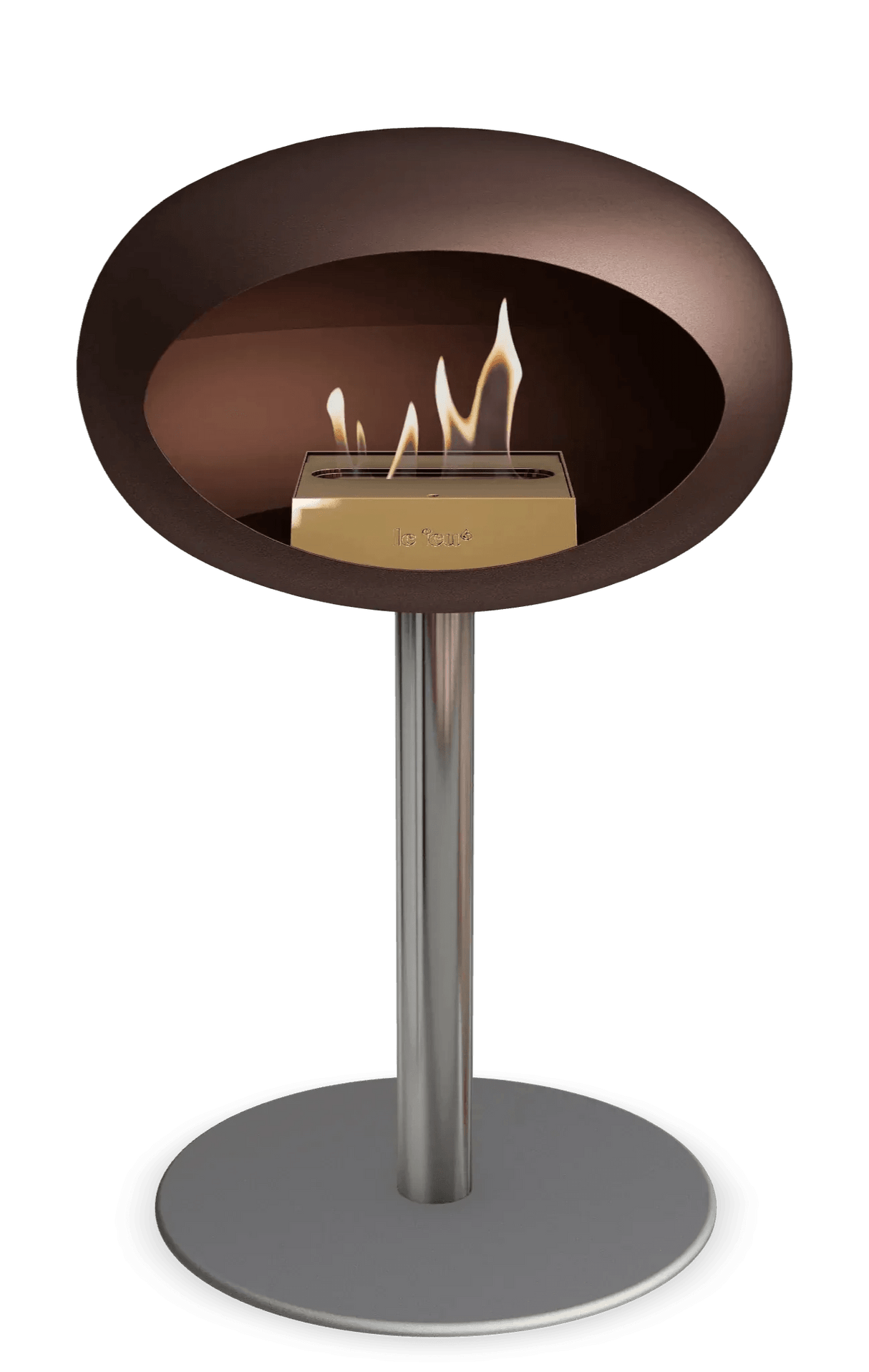 Le Feu - Dome Mocca Ground Steel Low Pole - Fireplace - Viva Alfresco