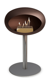 Le Feu - Dome Mocca Ground Steel Low Pole - Fireplace - Viva Alfresco