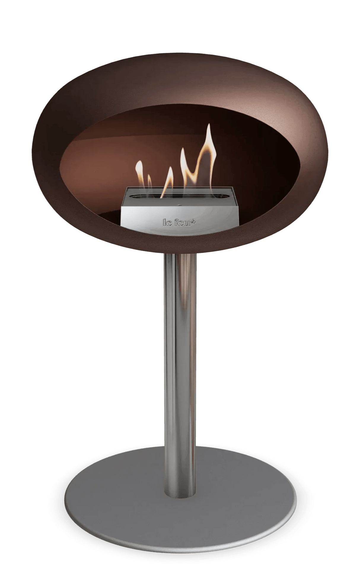 Le Feu - Dome Mocca Ground Steel Low Pole - Fireplace - Viva Alfresco