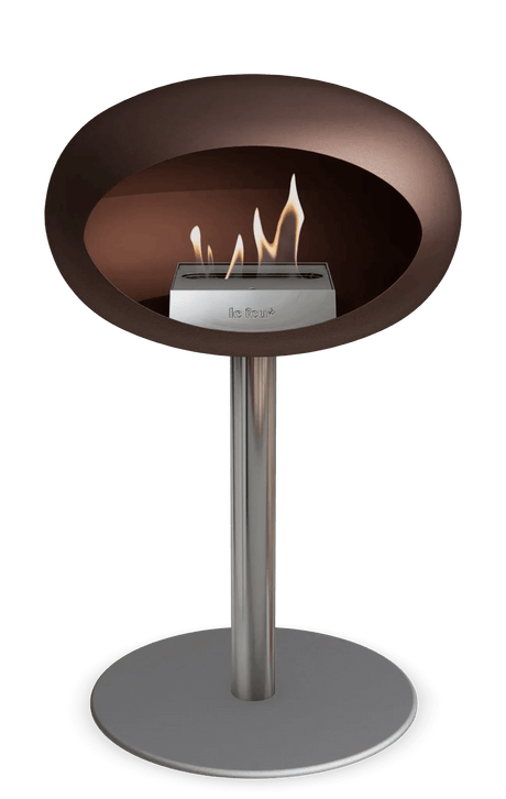 Le Feu - Dome Mocca Ground Steel Low Pole - Fireplace - Viva Alfresco