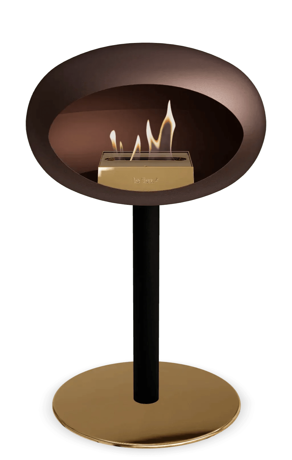 Le Feu - Dome Mocca Ground Steel Low Pole - Fireplace - Viva Alfresco