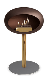 Le Feu - Dome Mocca Ground Steel Low Pole - Fireplace - Viva Alfresco