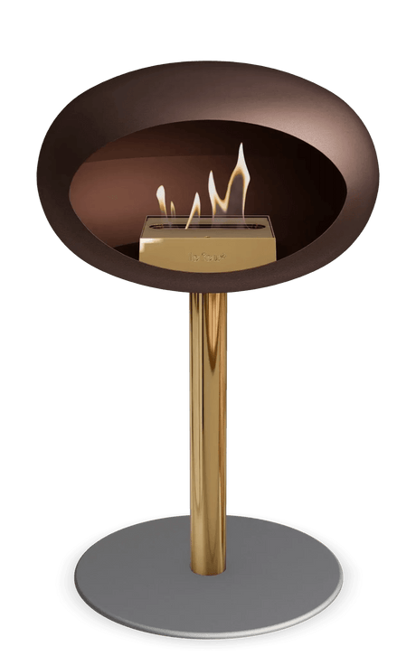 Le Feu - Dome Mocca Ground Steel Low Pole - Fireplace - Viva Alfresco