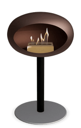 Le Feu - Dome Mocca Ground Steel Low Pole - Fireplace - Viva Alfresco