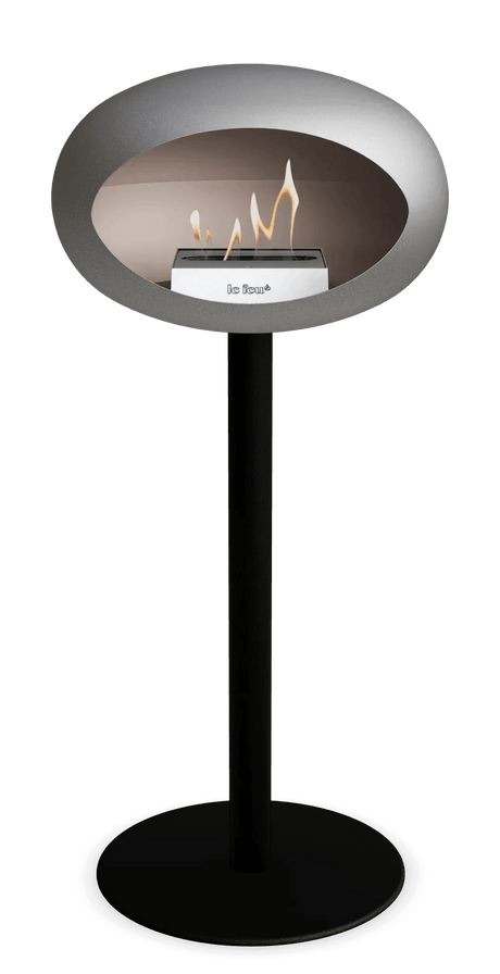 Le Feu - Dome Nickel Ground Steel High Pole - Fireplace - Viva Alfresco