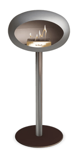 Le Feu - Dome Nickel Ground Steel High Pole - Fireplace - Viva Alfresco