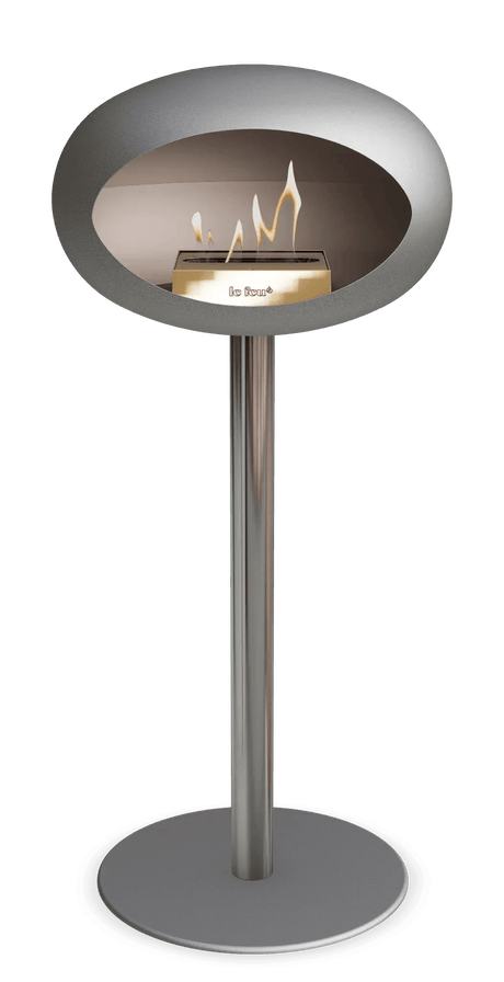 Le Feu - Dome Nickel Ground Steel High Pole - Fireplace - Viva Alfresco