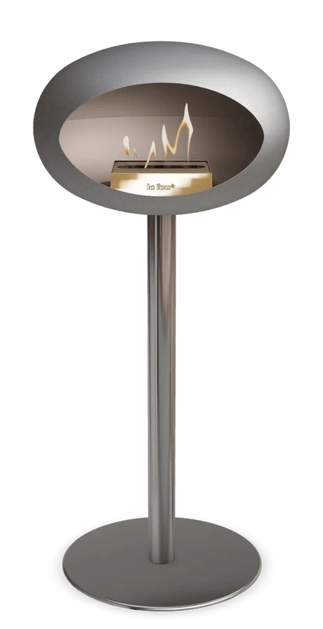 Le Feu - Dome Nickel Ground Steel High Pole - Fireplace - Viva Alfresco