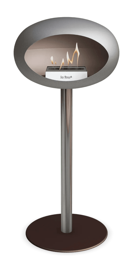 Le Feu - Dome Nickel Ground Steel High Pole - Fireplace - Viva Alfresco