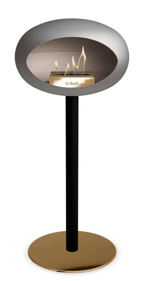 Le Feu - Dome Nickel Ground Steel High Pole - Fireplace - Viva Alfresco