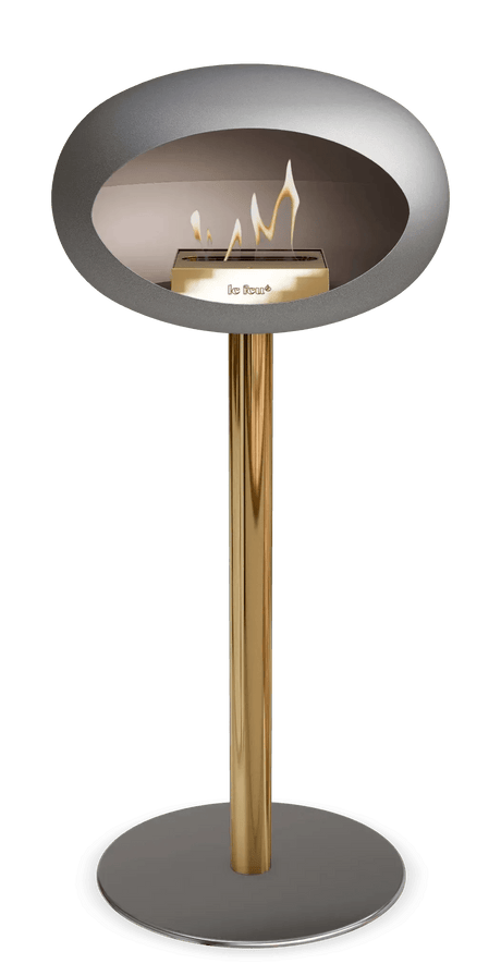 Le Feu - Dome Nickel Ground Steel High Pole - Fireplace - Viva Alfresco