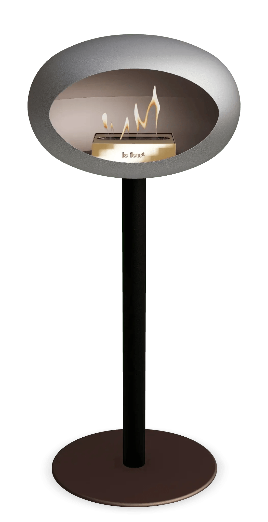 Le Feu - Dome Nickel Ground Steel High Pole - Fireplace - Viva Alfresco