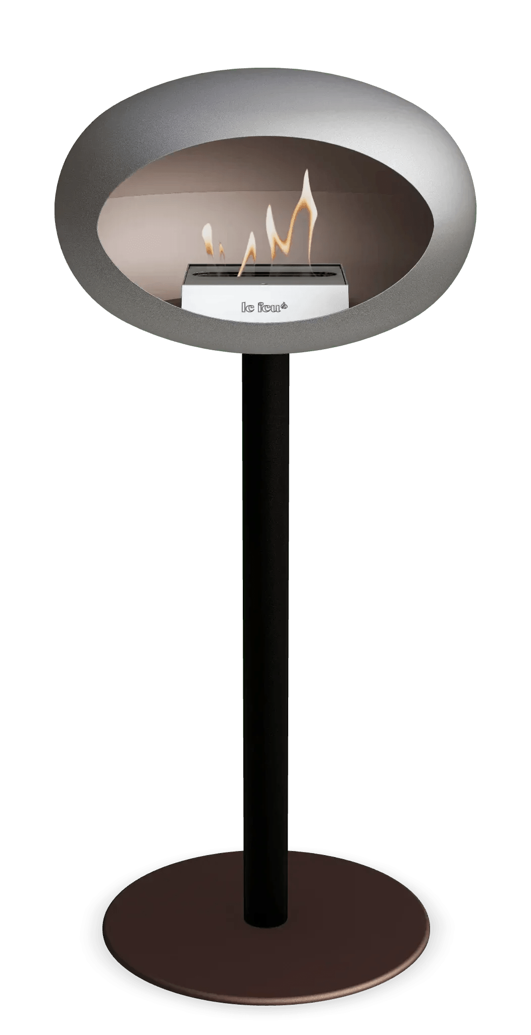 Le Feu - Dome Nickel Ground Steel High Pole - Fireplace - Viva Alfresco