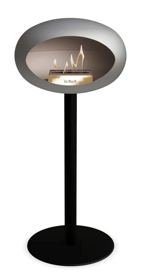 Le Feu - Dome Nickel Ground Steel High Pole - Fireplace - Viva Alfresco