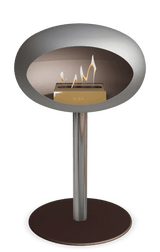 Le Feu - Dome Nickel Ground Steel Low Pole - Fireplace - Viva Alfresco